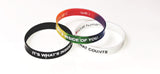 IAJH Wristband Set - Black, White & Rainbow